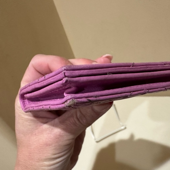 Gucci Pink Chevron Marmont Wallet - Picture 7 of 11